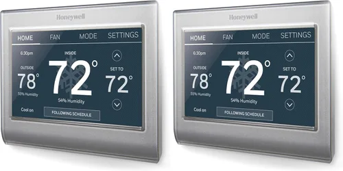 Vista 6 de Honeywell Home RTH9585WF1004 - Termostato de color inteligente Wi-Fi, 7 días programables, pantalla táctil, certificado Energy Star, compatible