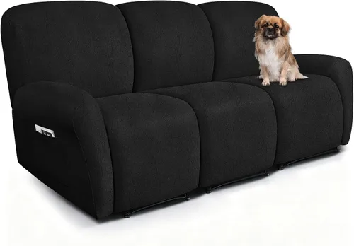 Vista 49 de ANARACHON Fundas para Sillas Reclinables Tipo Cuero, 4 Piezas Funda para Sillón Reclinable Lazy Boy, Protector de Muebles - Funda Suave Lavable