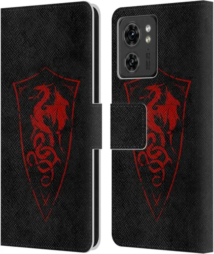 Vista 7 de Head Case Designs Funda de piel con licencia oficial de Christos Karapanos Demon Shield compatible con Motorola Moto Edge 40