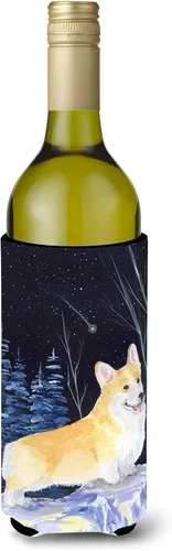 Vista 44 de Caroline's Treasures SS8447CC Starry Night English Bulldog - Enfriador para latas o botellas, lavable, funda plegable con aislamiento para bebidas