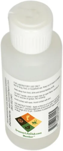 Vista 3 de Botella de fenolftaleína de 2 onzas (2.0 fl oz), 1% en alcohol (isopropilo/etanol), solución indicadora, utilizada en valoraciones ácidas y básicas
