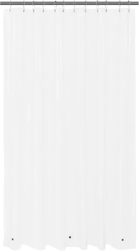 Vista 13 de Cortina de regadera para cabina de ducha 36x72, forro de cortina de regadera de plástico PEVA para baño, ligera e impermeable, 36 x 72, transparente