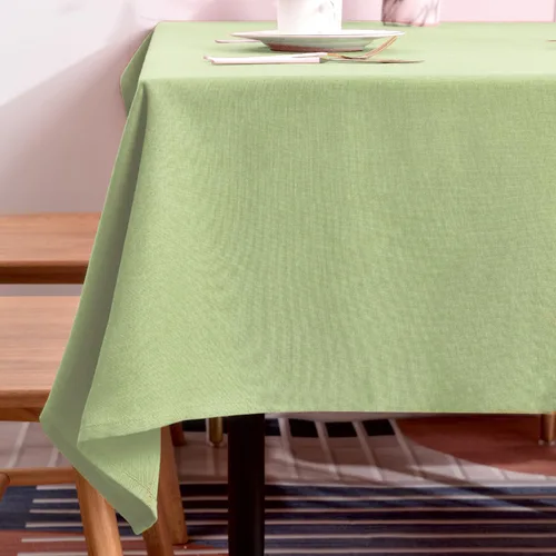 Vista 41 de BALCONY & FALCON Mantel Rectangular de Lino Sintético Impermeable Lavable Limpiable Cubierta de Mesa para Decoración de Mesa de Cocina Comedor