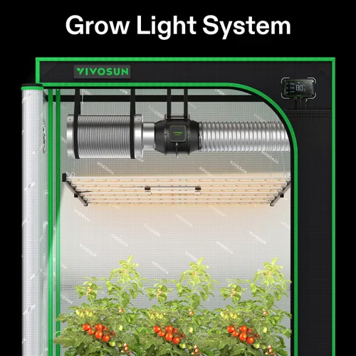 Vista 9 de VIVOSUN VSFL6450 Luz de Cultivo LED de Barra, Luz de Cultivo para Plantas de 645W con 6 Barras, Plegable y Regulable, Espectro Completo con Luz