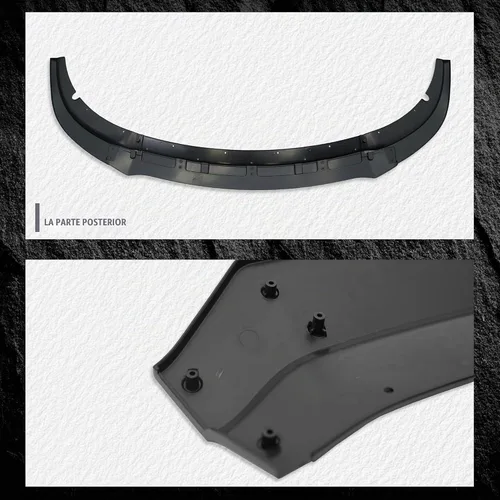 Vista 8 de Labio de Parachoques Delantero Compatible con Dodge Charger SRT GT-V 2015-2023 Estilo ABS Negro Brillante Divisor Delantero Protector Inferior AMPP