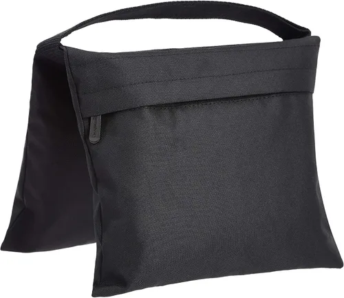 Vista 2 de Amazon Basics Bolsa de arena vacía fotográfica para soportes de luz, paquete de 4, color negro