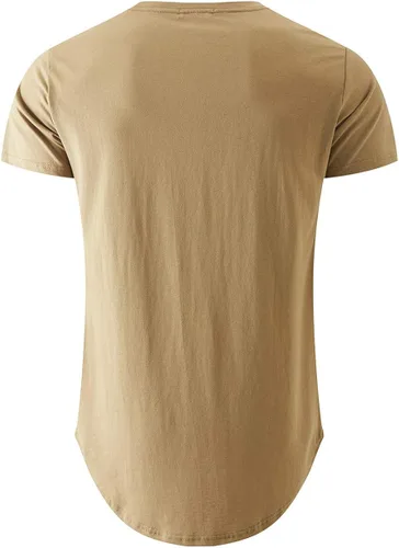 Vista 2 de KLIEGOU - Camiseta de cuello redondo para hombre, 100 % algodón, estilo Hipster, Hip Hop, talla S a 4XL