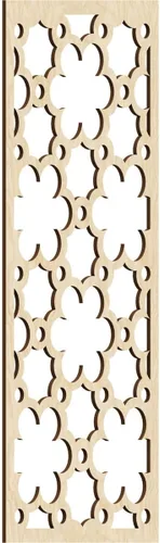 Vista 116 de 9 3/8"W x 24 3/8"H x 1/4"T Southgate Decorativos Paneles De Pared De Madera Calado, Abedul