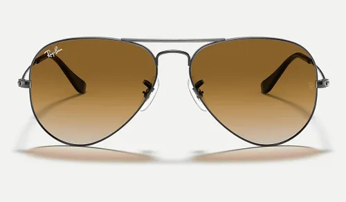Vista 6 de Ray-Ban RB3025 - Lentes de sol de aviador de metal para hombre y mujer + paquete con kit de cuidado de gafas iWear de diseñador
