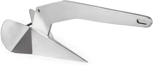 Vista 5 de ISURE MARINE Ancla triangular resistente de acero inoxidable estilo delta/ala para barco, 11 libras, 13 libras, 16 libras, 17.5 libras, 22 libras