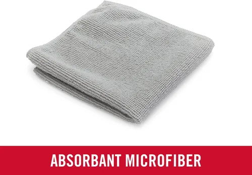 Vista 5 de Rubbermaid Paquete de 50 toallas de limpieza de microfibra multiusos, 12 x 12 pulgadas, antiarañazos, reutilizables, lavables para limpieza
