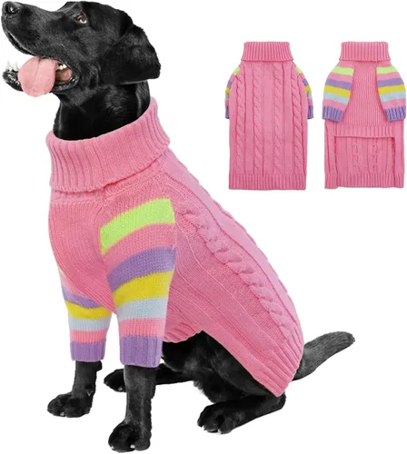 Vista 11 de Suéter XS para perro, suéter de cuello alto con manga para Yorkie Azul