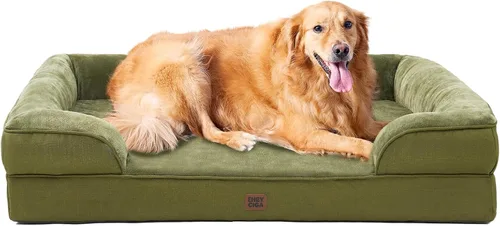 Vista 18 de EHEYCIGA – Cama ortopédica impermeable para perros pequeños, de espuma viscoelástica tipo caja de huevos, con bordes elevados y base antideslizante