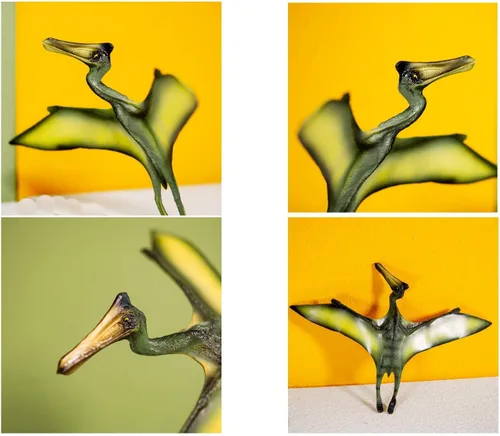 Vista 4 de Gemini&Genius 3 piezas de figuras de acción de pterodáctilo, dinosaurio volador realista, Pteranodon, juguetes de dinosaurio de pterosaurio