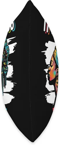 Vista 2 de Locs Afro Dreadlocks Love Natural Beauty Hair It's the Locs for Me Afro Hair Black American African Girl Throw Pillow, 16x16, Multicolor