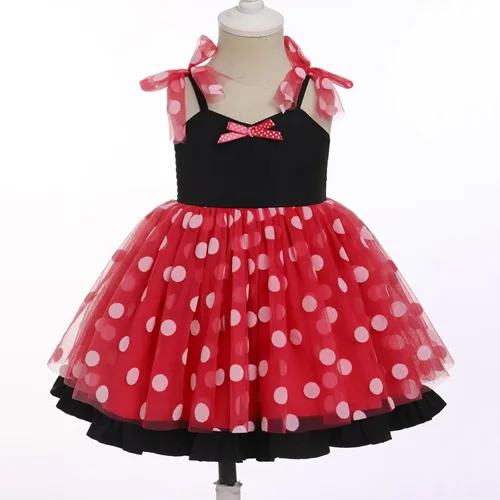 Vista 7 de Vestido tutú para niña, sin mangas, fruncido, vestido de verano con lentejuelas brillantes, lunares, estrellas, princesa, vestido de tul