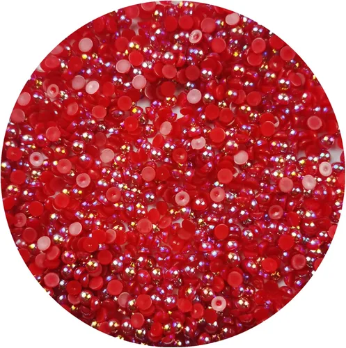 Vista 35 de 2000 piezas de cuentas de media perla de 3 mm para manualidades, cuentas de perla de parte trasera plana, cuentas semirredondas para joyería, arte