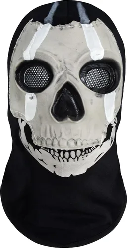 Vista 6 de Máscara de Calavera Fantasma de Cara Completa para Juegos de Guerra y Deportes al Aire Libre Multicolor1