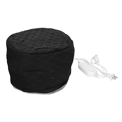 Vista 7 de Vaporizador eléctrico para cabello negro, tratamiento de cuero cabelludo acondicionador profundo con calor térmico, aceite caliente en casa