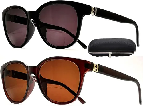 Vista 8 de BillieJoe Gafas de sol bifocales de lectura para mujer a la moda (estuche GRATIS) Sun Reader Designer Cateye 1.25 2.0 2.5 3.0