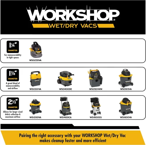 Vista 5 de WORKSHOP WS25006A - Aspiradora para soplador de 2-1/2 pulgadas