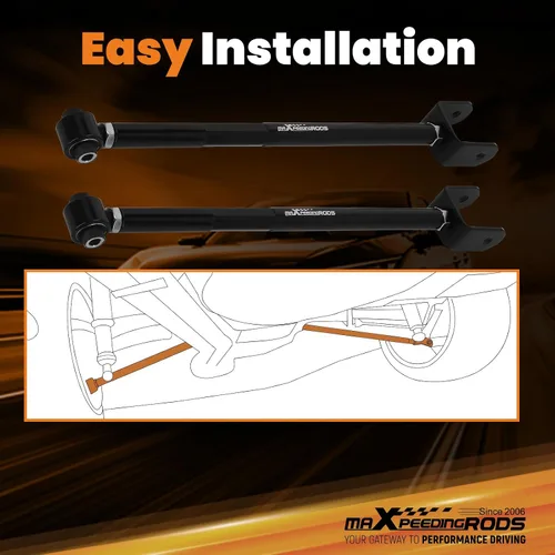 Vista 7 de maXpeedingrods Brazos de control de curvatura inferior trasera para E36 3-series 1992-1998, para E46 3-series 1999-2005, para E89 Z4 2009 - Negro