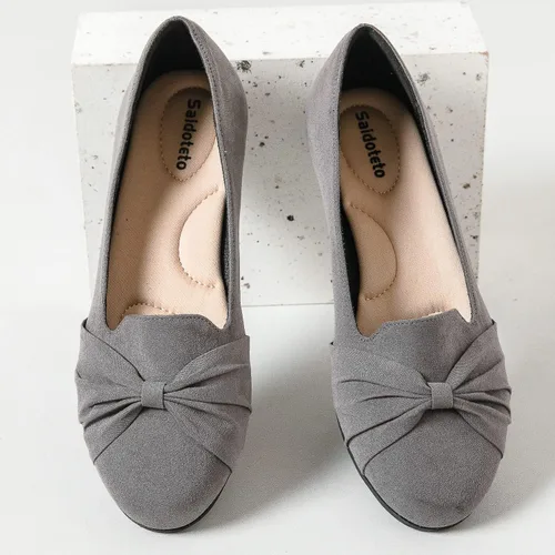 Vista 5 de Saidoteto Zapatos planos de ballet para mujer, cómodos zapatos de vestir con punta redonda para mujer