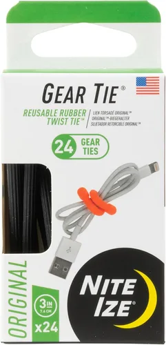 Vista 9 de Nite Ize Original Gear Tie, Reusable Rubber Twist Tie