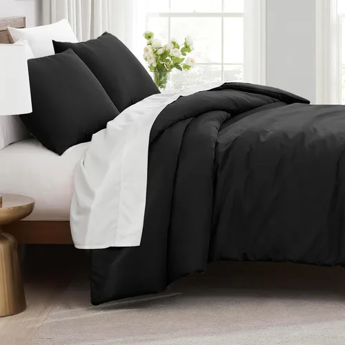 Vista 29 de Southshore Fine Living, Inc. Juego de funda de edredón tamaño extra grande individual/XL, ropa de cama de microfibra cepillada premium de fácil
