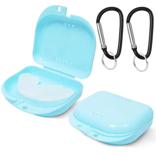 Vista 12 de Estuche retenedor – Paquete de 2 – Funda protectora bucal inodoro – Funda protectora ventilada, duradera e higiénica para llevar y proteger aparatos