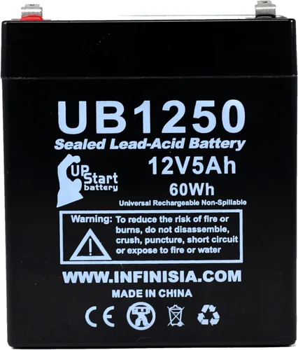 Vista 6 de UB1250 12V 5Ah Reemplazo para ADT Seguridad Alarma Safewatch Pro Batería