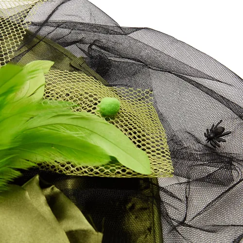 Vista 3 de Rubie's Costume Co - Gorro de bruja con plumas para mujer