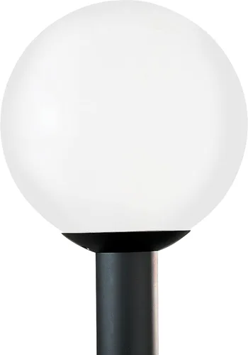 Vista 2 de Sea Gull Lighting 8254-68 Globo al aire libre poste linterna exterior accesorio, uno - luz, plástico blanco