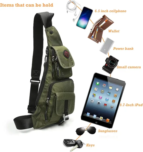 Vista 71 de Nicgid Sling Bag - Mochila bandolera para hombre), LYSB01NH075BJ-SPRTSEQIP