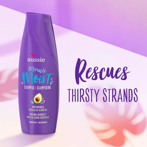 Vista 4 de Juego de Champú y Acondicionador Aussie Miracle Moist con aceite de aguacate y jojoba australiano - 12.1 fl oz cada uno