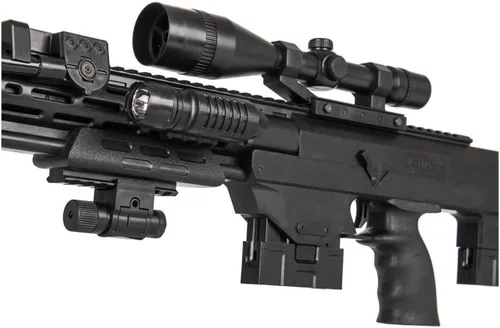 Vista 5 de UKARMS 50 Cal Sniper Rifle Airsoft de resorte y pistola combo set de armas FPS 260