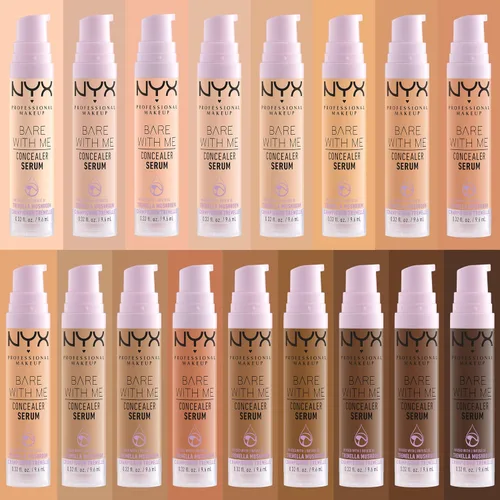 Vista 6 de NYX PROFESSIONAL MAKEUP Bare With Me - Suero corrector, Maquillaje corrector para hasta 24 horas de hidratación - Claro