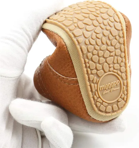 Vista 5 de HULYKA Zapatos de lona antideslizantes para bebés y niñas con suela de goma antideslizante zapatos para cuna para recién nacidos y recién nacidos
