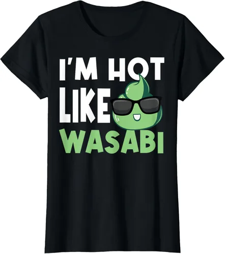 Vista 31 de Wasabi - Camiseta de condimentos de pasta picante de rábano picante japonés, Negro