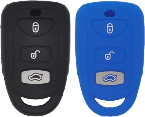 Vista 12 de LemSa Funda protectora de silicona con 3 botones para Hyundai Elantra Genesis Sonata, compatible con Kia Sorento Forte Optima Rondo Spectra 2 piezas