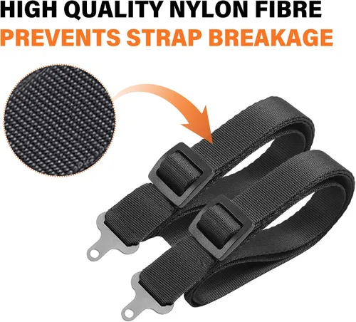 Vista 6 de Eslinga de Elevación de Motor de Servicio Pesado, Correas de Nylon Ajustables de 2 o 4 Puntos con Placa de Elevación de Acero, Capacidad de 1,200