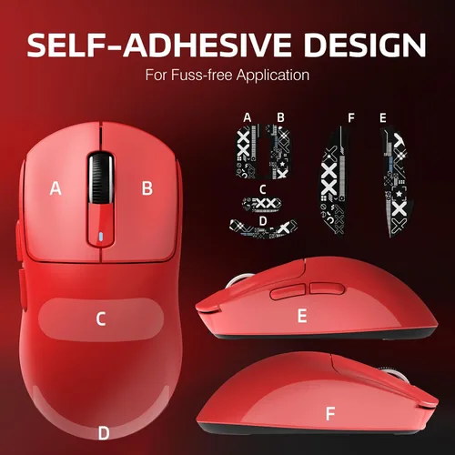 Vista 9 de ATTACK SHARK X3 - Mouse inalámbrico para juegos, 1.73 oz Bluetooth2.4GUSB-C, mouse ergonómico para computadora, sensor PAW3395 26K DPI, duración