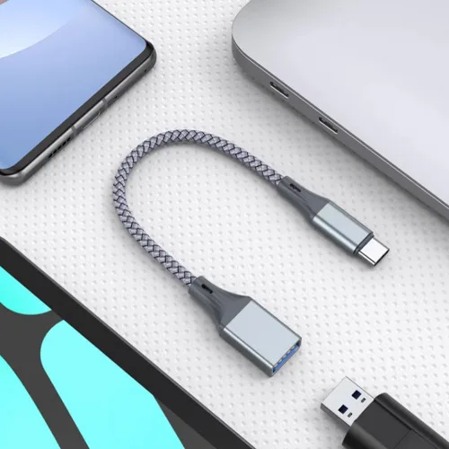 Vista 5 de 3 adaptadores USB C a USB, transferencia de datos de alta velocidad, convertidor USB, adaptador USB C macho a USB 3.0 hembra OTG para Apple 16 15