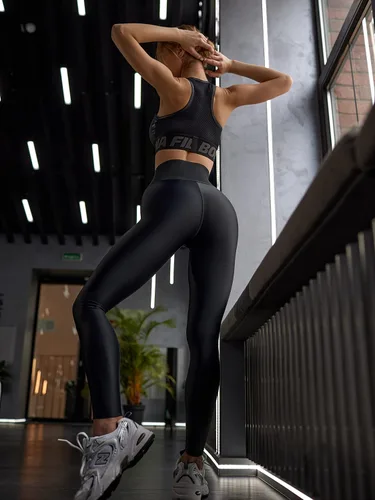 Vista 7 de Bona Fide Leggings de cintura alta de calidad para mujer con diseño único y control de abdomen, leggings de entrenamiento para mujer