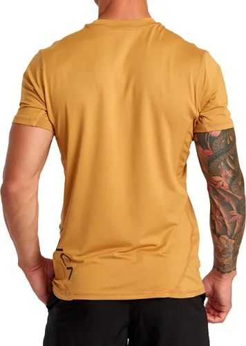 Vista 5 de RVCA Camiseta deportiva de manga corta con cuello redondo para hombre
