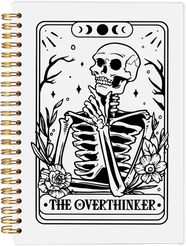 Vista 15 de Cuaderno gótico en espiral, diario gótico para parejas, cuaderno gótico para mujeres y hombres escritura, cuaderno de espiral para parejas de 8.3 x