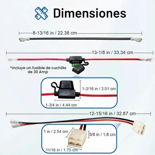 Vista 3 de AlveyTech Paquete de baterías premium de 24 voltios para Razor Ground Force Drifter y Ground Force Drifter GFD Fury