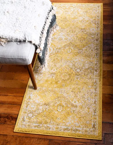 Vista 16 de Unique Loom Penrose Collection - Alfombra de área - Blake (2' 2" x 3' 1" Rectángulo, Verde/Beige)