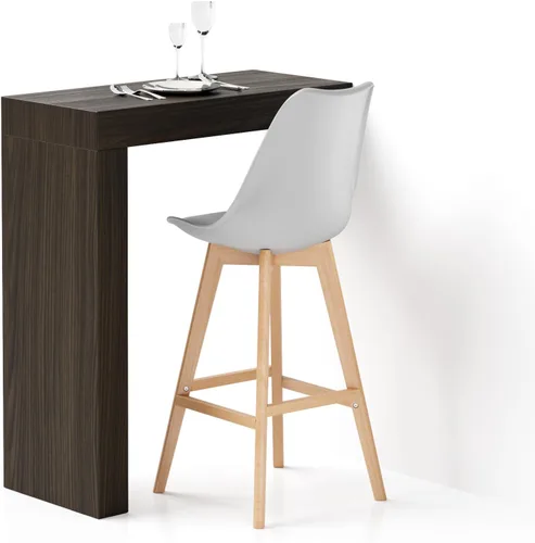 Vista 49 de Mobili Fiver Evolution - Mesa alta de bar de cocina fabricada en Italia Ahorra Espacio, Mesa de altura de mostrador montada en la pared para 1