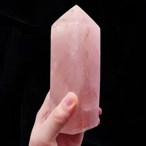 Vista 12 de Torre de turmalina negra con 6 facetas de cristal curativo Varita de 0.5 a 1 libras para meditación, colección Reiki, decoración del hogar